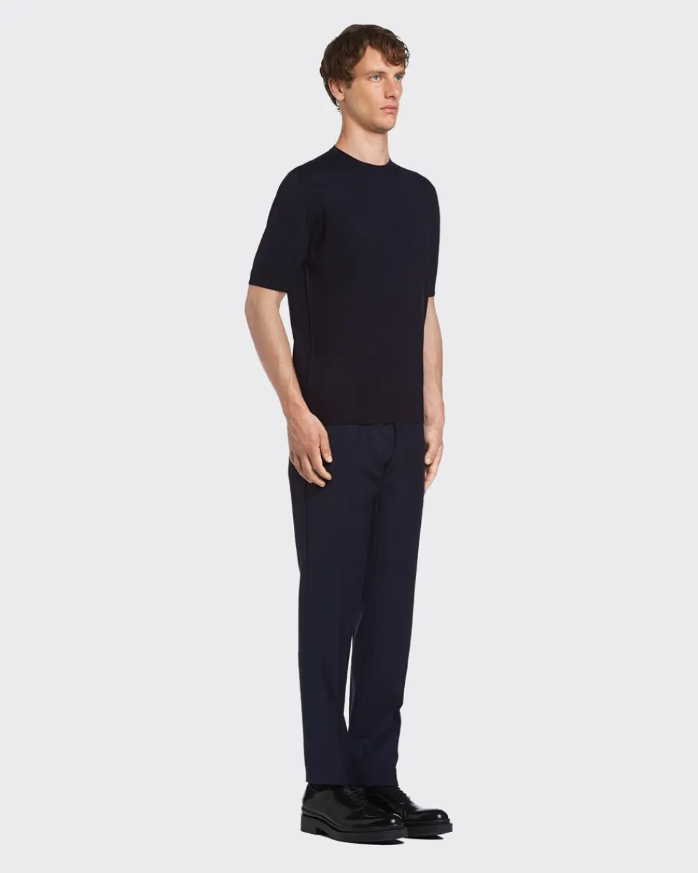 Hombre Prada TEJIDOS DE PUNTO^Jersey Con Cuello Redondo De Lana De Estambre