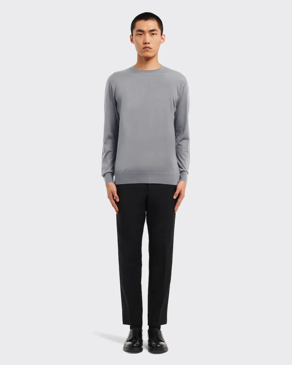 Hombre Prada TEJIDOS DE PUNTO^Jersey Con Cuello Redondo De Lana De Estambre