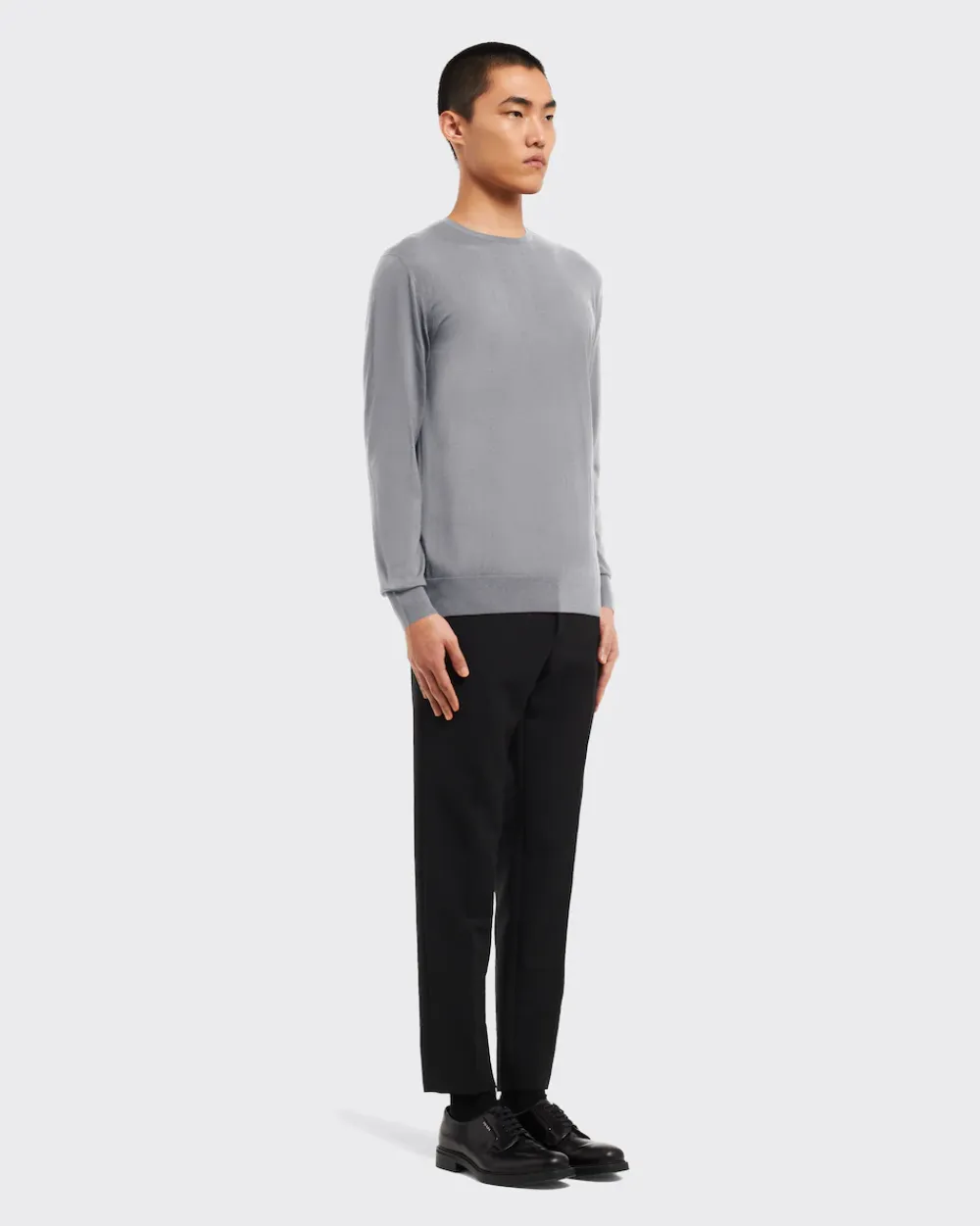 Hombre Prada TEJIDOS DE PUNTO^Jersey Con Cuello Redondo De Lana De Estambre