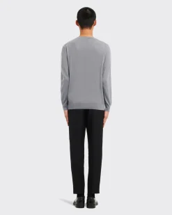 Hombre Prada TEJIDOS DE PUNTO^Jersey Con Cuello Redondo De Lana De Estambre