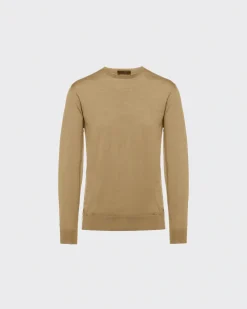 Hombre Prada TEJIDOS DE PUNTO^Jersey Con Cuello Redondo De Lana De Estambre