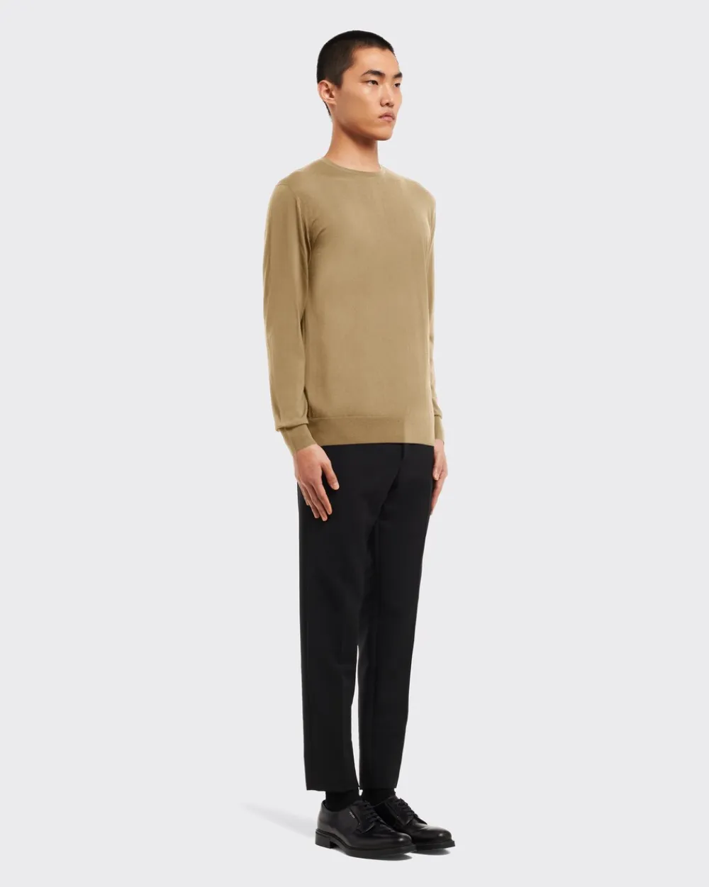 Hombre Prada TEJIDOS DE PUNTO^Jersey Con Cuello Redondo De Lana De Estambre