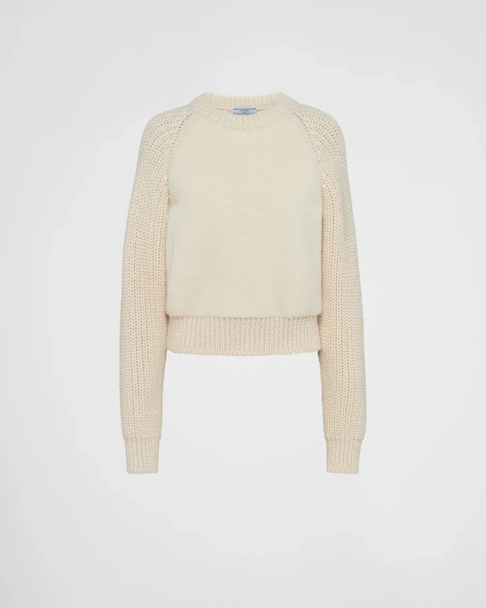 Mujer Prada TEJIDOS DE PUNTO^Jersey De Alpaca Con Cuello Redondo