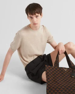 Hombre Prada TEJIDOS DE PUNTO^Jersey De Cachemir Con Cuello Redondo