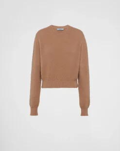 Mujer Prada TEJIDOS DE PUNTO^Jersey De Cachemir Con Cuello Redondo