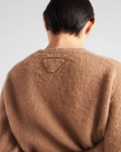 Mujer Prada TEJIDOS DE PUNTO^Jersey De Cachemir Con Cuello Redondo