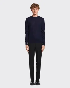 Hombre Prada TEJIDOS DE PUNTO^Jersey De Cachemir Suave Con Cuello Redondo