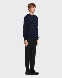 Hombre Prada TEJIDOS DE PUNTO^Jersey De Cachemir Suave Con Cuello Redondo