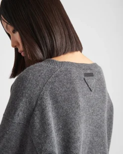 Mujer Prada TEJIDOS DE PUNTO^Jersey De Cachemir Y Lana