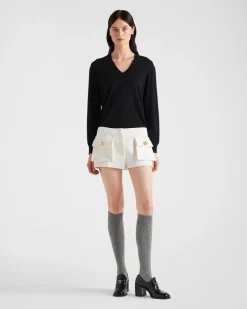 Mujer Prada TEJIDOS DE PUNTO^Jersey De Cachemir Y Lana