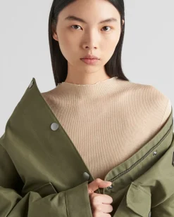 Mujer Prada TEJIDOS DE PUNTO^Jersey De Cuello Alto De Algodón