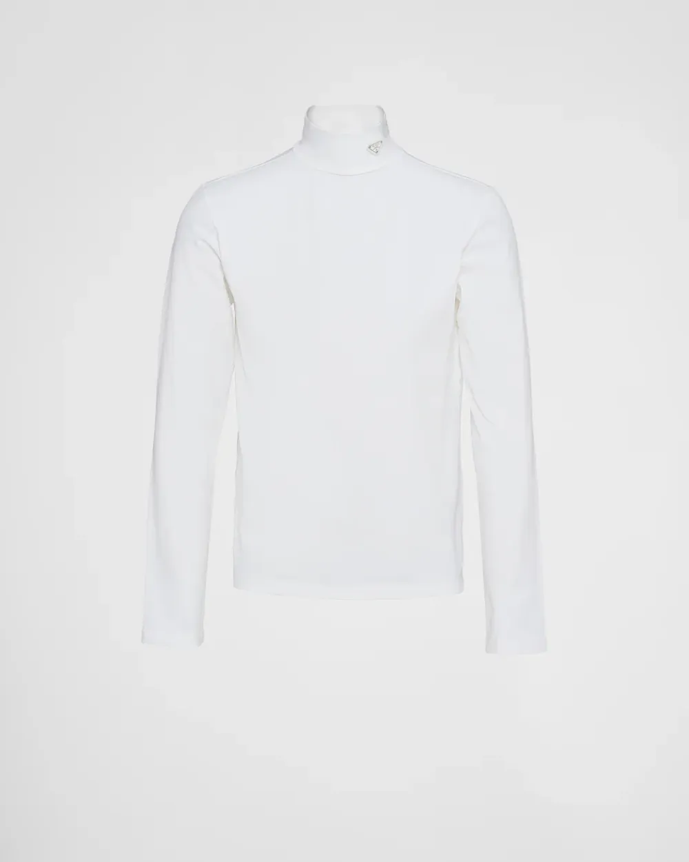 Hombre Prada CAMISETAS Y POLOS^Jersey De Cuello Alto De Algodón Elástico