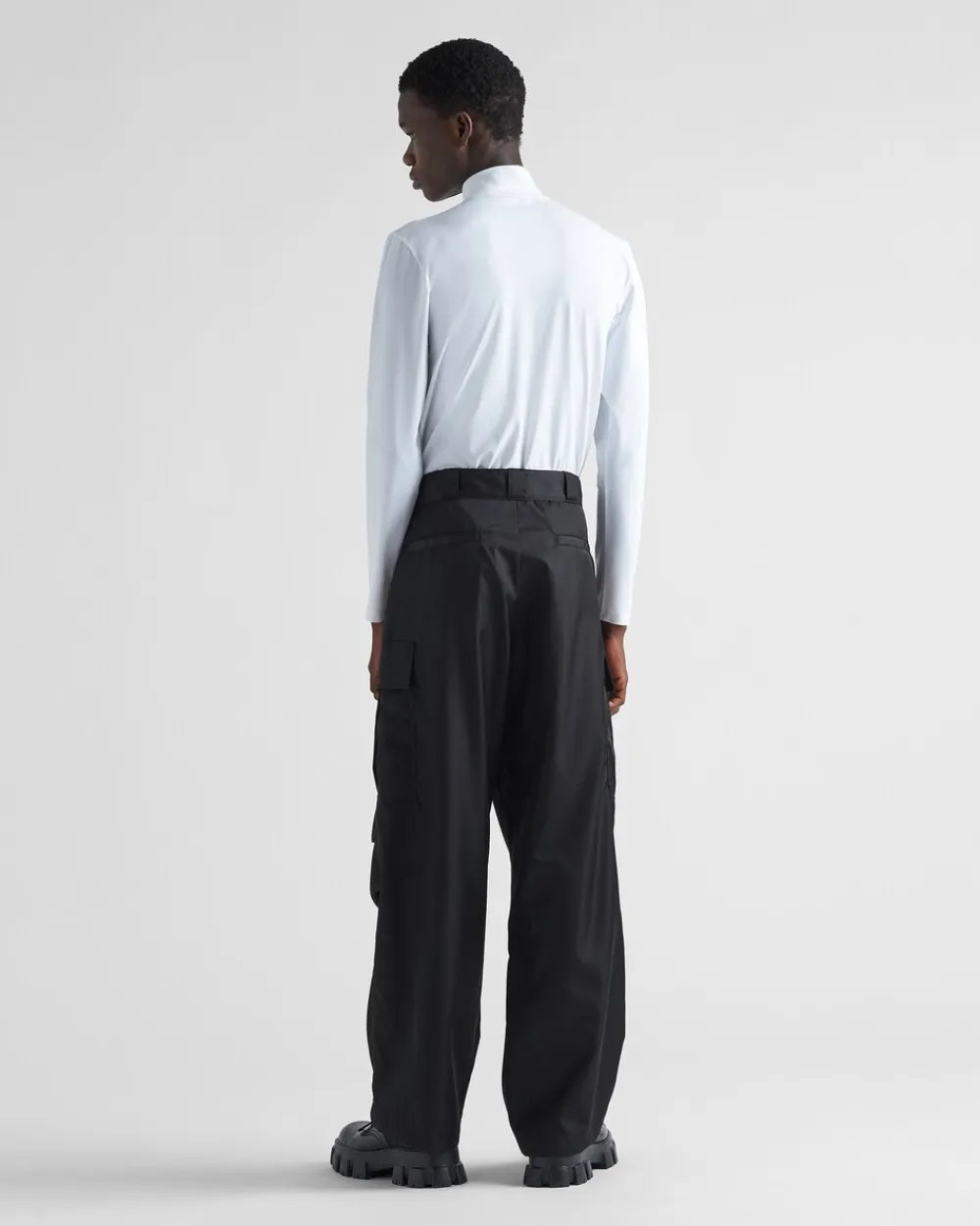 Hombre Prada CAMISETAS Y POLOS^Jersey De Cuello Alto De Algodón Elástico