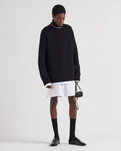 Hombre Prada TEJIDOS DE PUNTO^Jersey De Cuello Alto De Cachemir