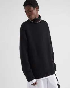 Hombre Prada TEJIDOS DE PUNTO^Jersey De Cuello Alto De Cachemir