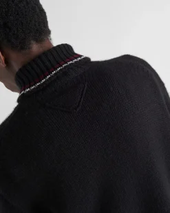 Hombre Prada TEJIDOS DE PUNTO^Jersey De Cuello Alto De Cachemir