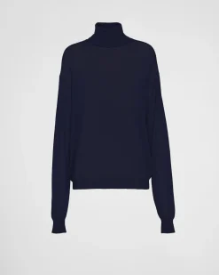Mujer Prada TEJIDOS DE PUNTO^Jersey De Cuello Alto De Cachemir