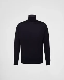 Hombre Prada TEJIDOS DE PUNTO^Jersey De Cuello Alto De Lana