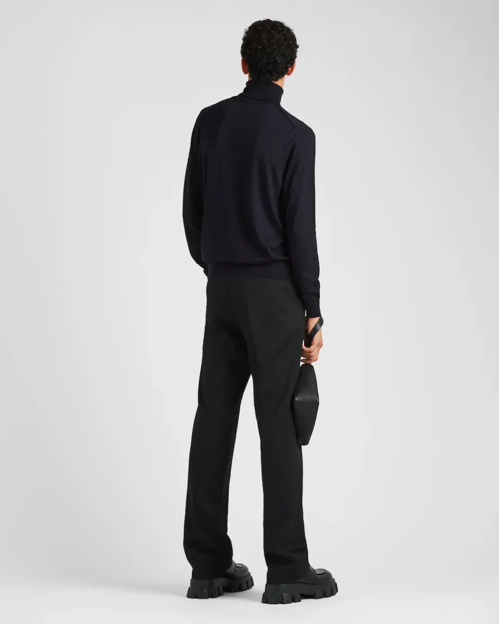 Hombre Prada TEJIDOS DE PUNTO^Jersey De Cuello Alto De Lana