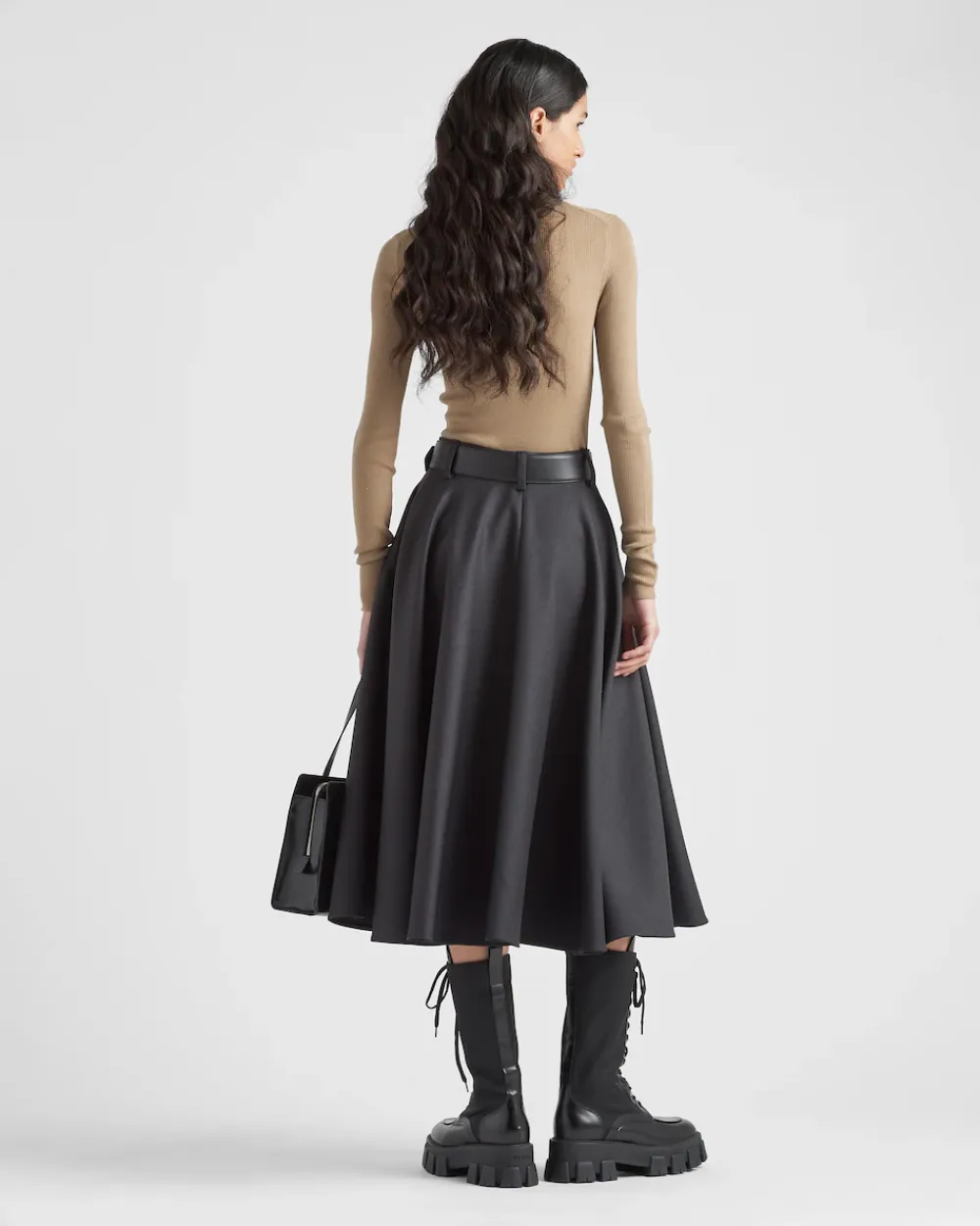Mujer Prada TEJIDOS DE PUNTO^Jersey De Cuello Alto De Lana Superfina