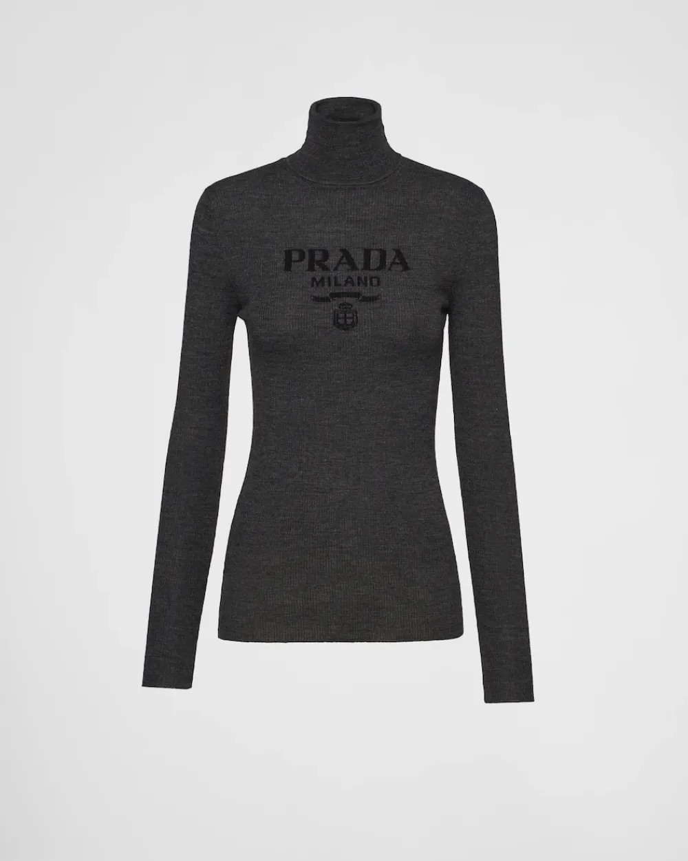 Mujer Prada TEJIDOS DE PUNTO^Jersey De Cuello Alto De Lana Superfina