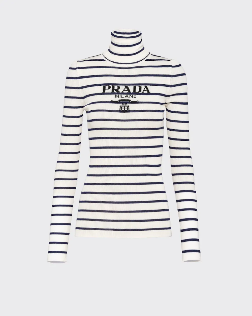 Mujer Prada TEJIDOS DE PUNTO^Jersey De Cuello Alto De Lana Superfina