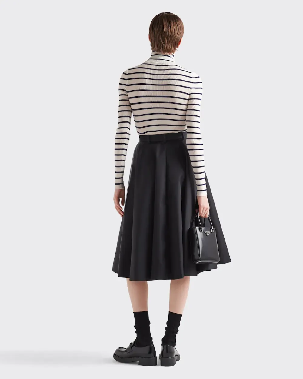 Mujer Prada TEJIDOS DE PUNTO^Jersey De Cuello Alto De Lana Superfina