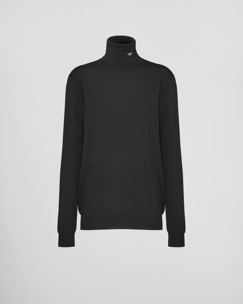 Mujer Prada TEJIDOS DE PUNTO^Jersey De Cuello Alto De Lana Superfina