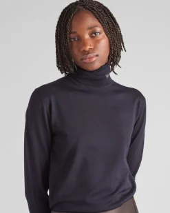 Mujer Prada TEJIDOS DE PUNTO^Jersey De Cuello Alto De Lana Superfina