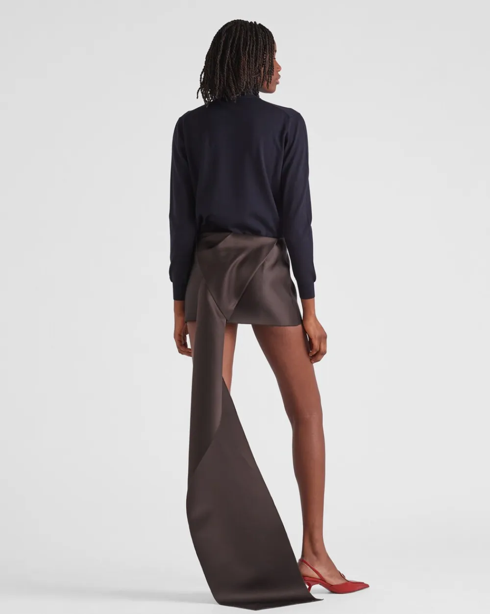 Mujer Prada TEJIDOS DE PUNTO^Jersey De Cuello Alto De Lana Superfina