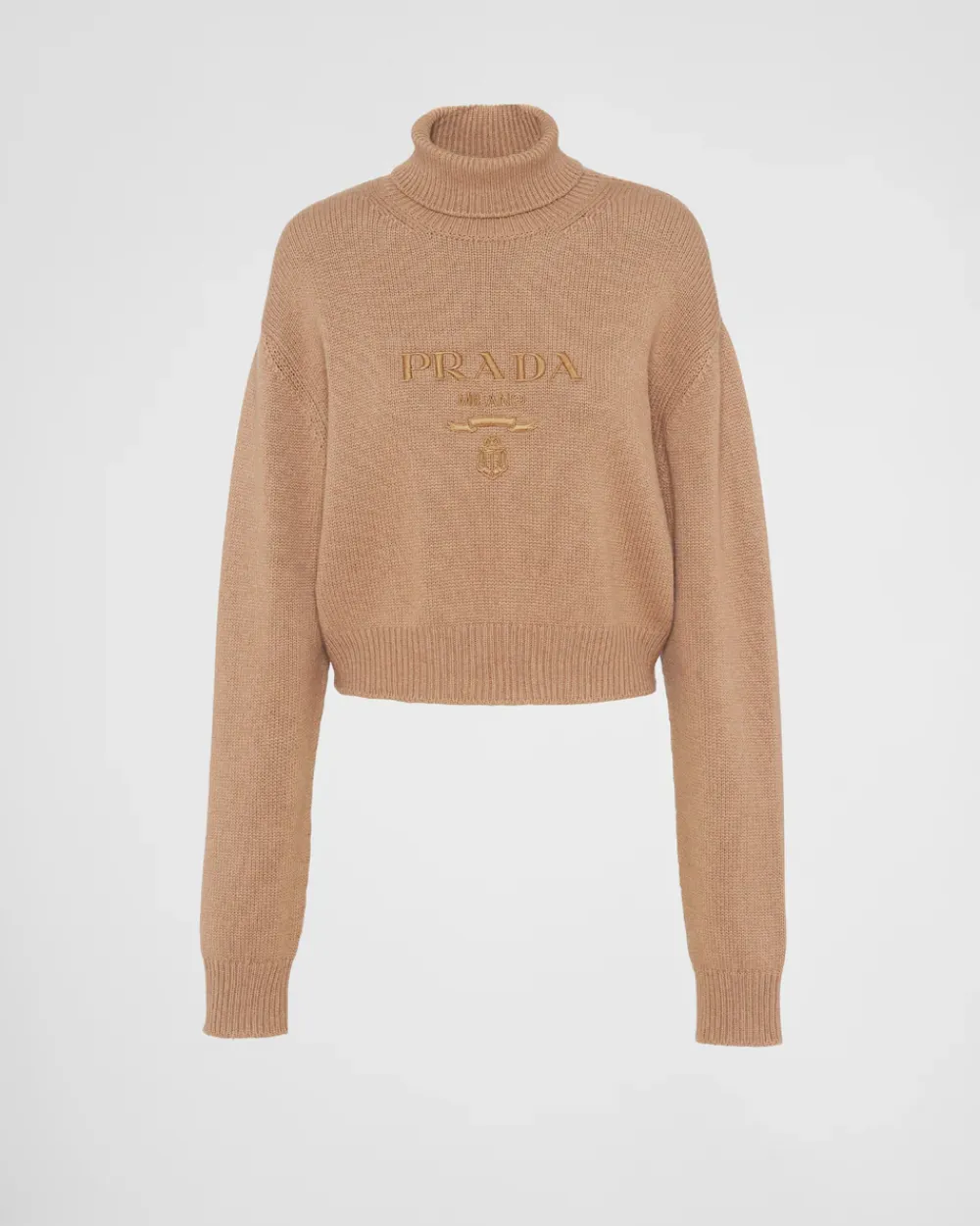 Mujer Prada TEJIDOS DE PUNTO^Jersey De Cuello Alto De Lana Y Cachemir