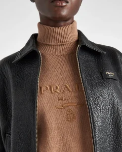 Mujer Prada TEJIDOS DE PUNTO^Jersey De Cuello Alto De Lana Y Cachemir