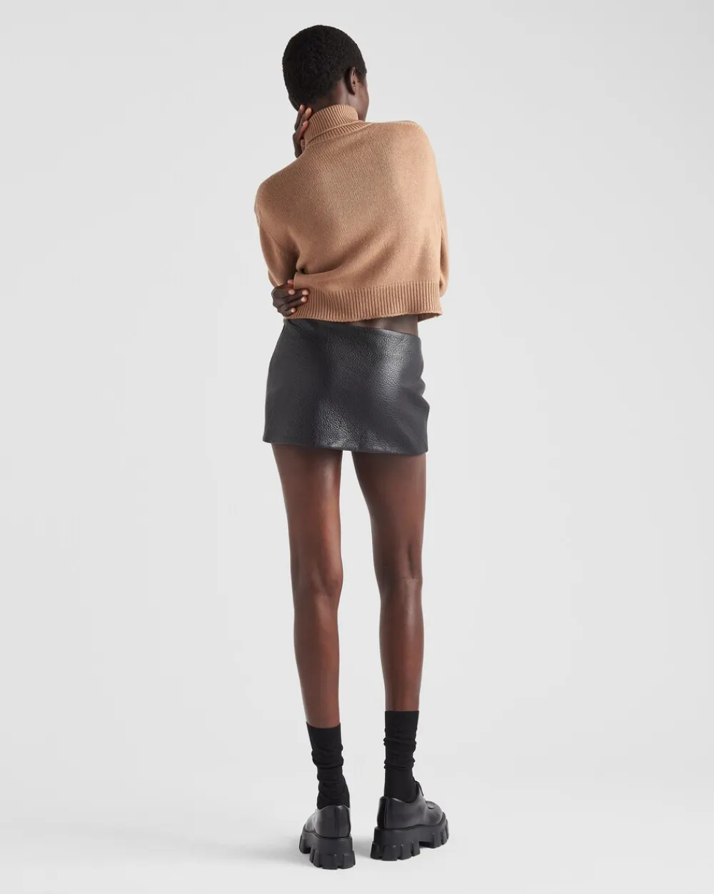 Mujer Prada TEJIDOS DE PUNTO^Jersey De Cuello Alto De Lana Y Cachemir