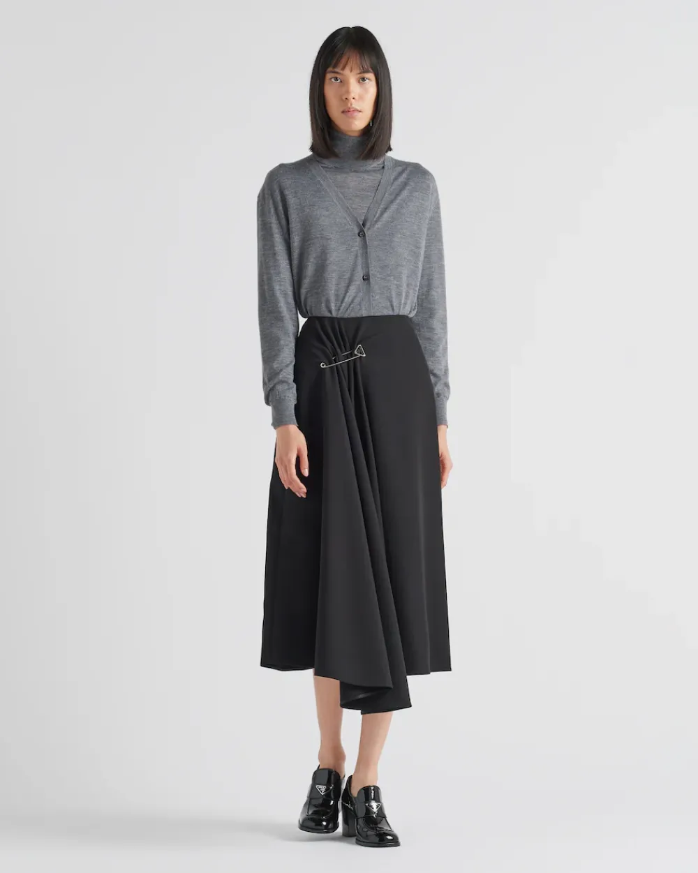 Mujer Prada TEJIDOS DE PUNTO^Jersey De Cuello Alto De Lana Y Cachemir