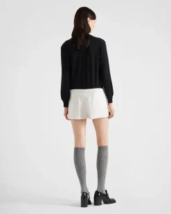 Mujer Prada TEJIDOS DE PUNTO^Jersey De Cuello Alto De Lana Y Cachemir