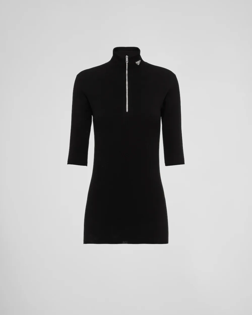 Mujer Prada CAMISAS Y TOPS|TEJIDOS DE PUNTO^Jersey De Cuello Alto En Lana Y Viscosa