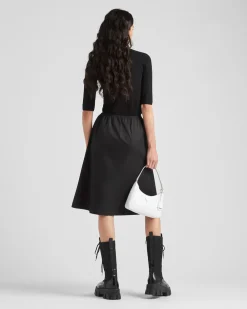 Mujer Prada CAMISAS Y TOPS|TEJIDOS DE PUNTO^Jersey De Cuello Alto En Lana Y Viscosa