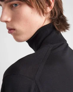 Hombre Prada TEJIDOS DE PUNTO^Jersey De Cuello Alto Superfino