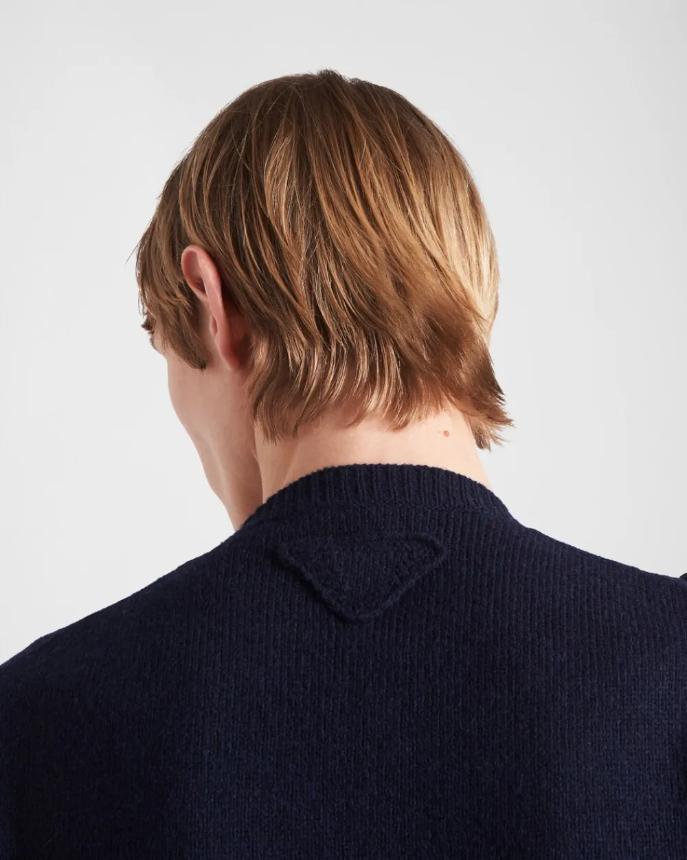 Hombre Prada TEJIDOS DE PUNTO^Jersey De Cuello Redondo De Lana Shetland