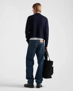Hombre Prada TEJIDOS DE PUNTO^Jersey De Cuello Redondo De Lana Shetland