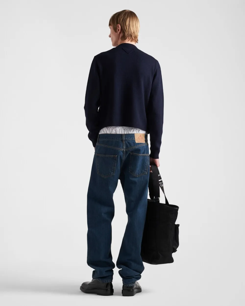Hombre Prada TEJIDOS DE PUNTO^Jersey De Cuello Redondo De Lana Shetland
