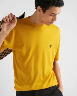 Hombre Prada TEJIDOS DE PUNTO^Jersey De Cuello Redondo De Lana Superfina