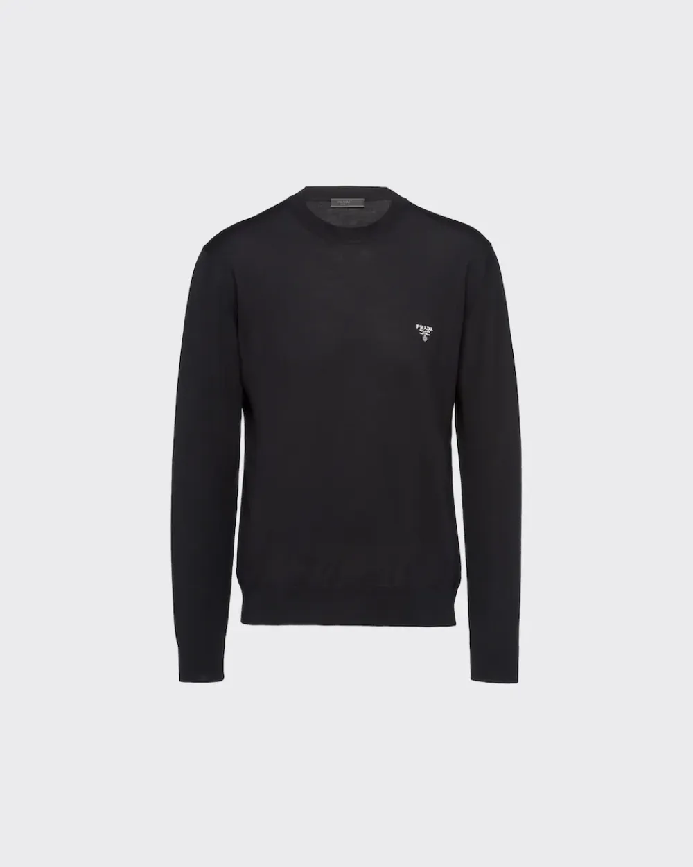 Hombre Prada TEJIDOS DE PUNTO^Jersey De Cuello Redondo De Lana Superfina