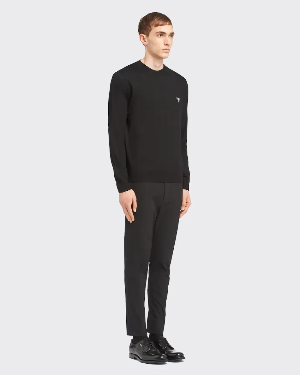Hombre Prada TEJIDOS DE PUNTO^Jersey De Cuello Redondo De Lana Superfina