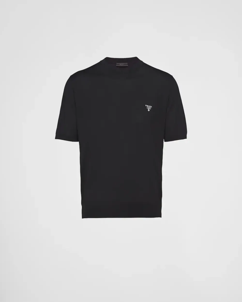Hombre Prada TEJIDOS DE PUNTO^Jersey De Cuello Redondo De Lana Superfina