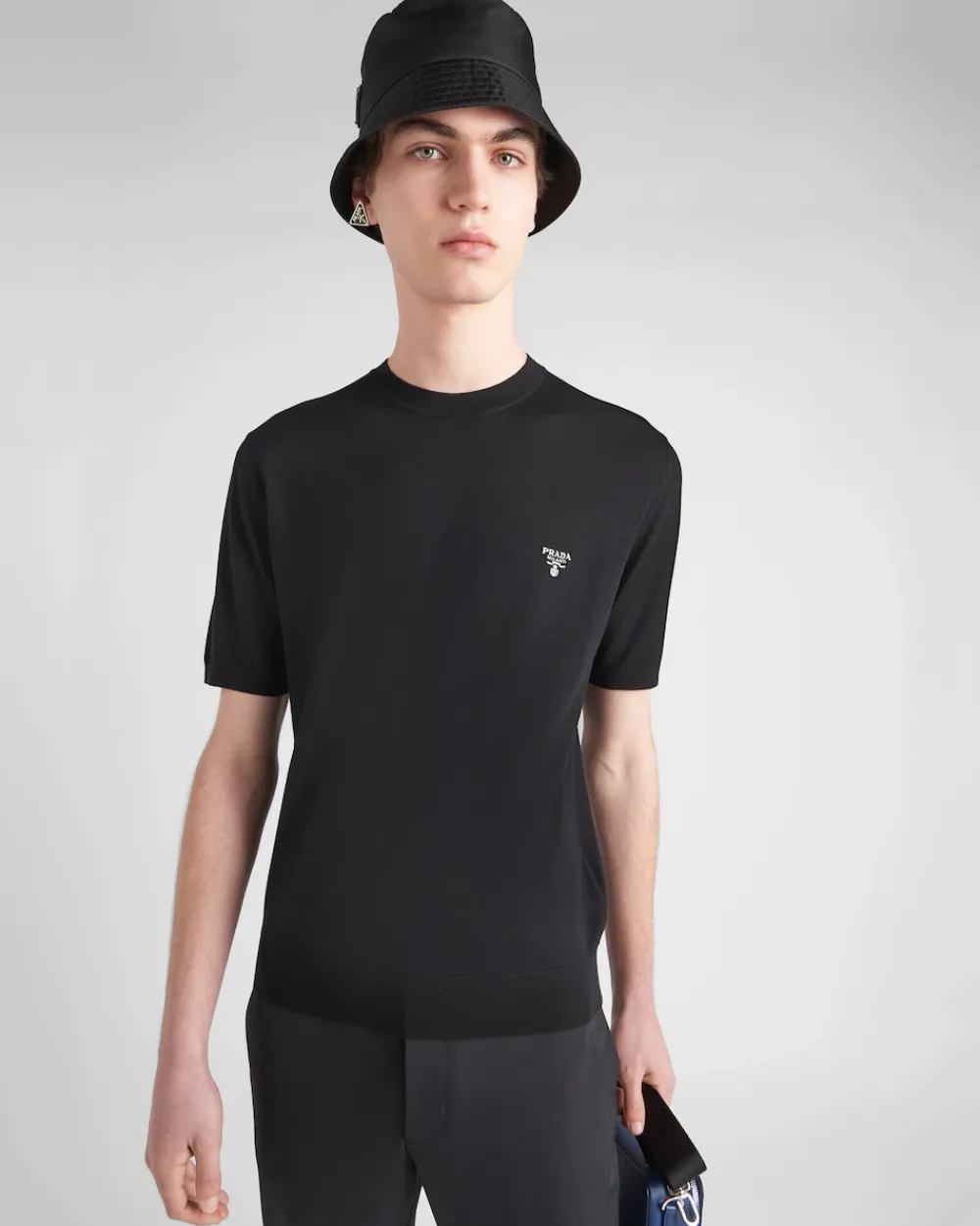 Hombre Prada TEJIDOS DE PUNTO^Jersey De Cuello Redondo De Lana Superfina