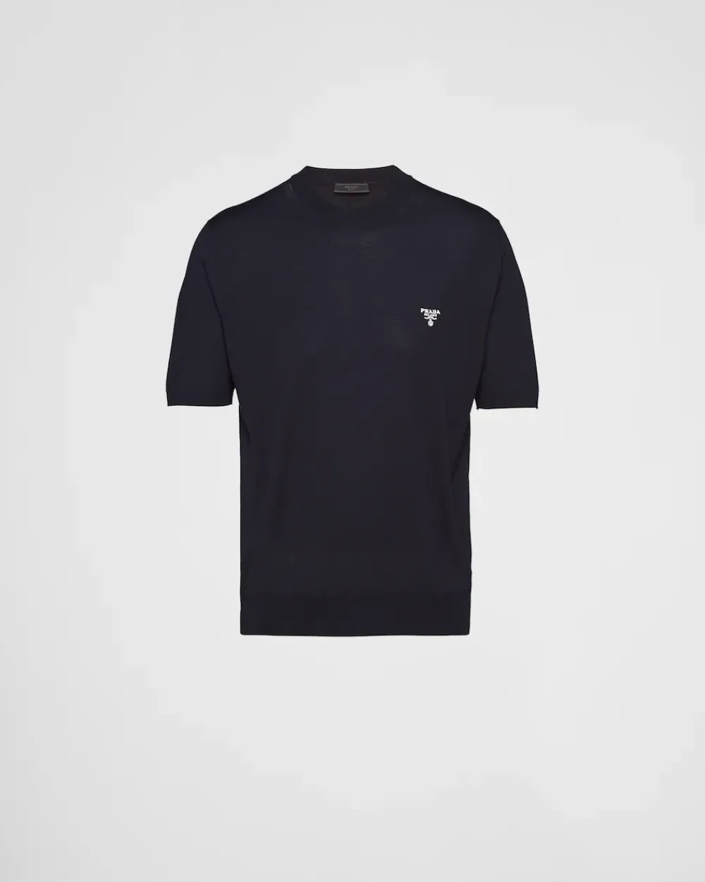 Hombre Prada TEJIDOS DE PUNTO^Jersey De Cuello Redondo De Lana Superfina
