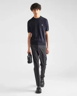Hombre Prada TEJIDOS DE PUNTO^Jersey De Cuello Redondo De Lana Superfina