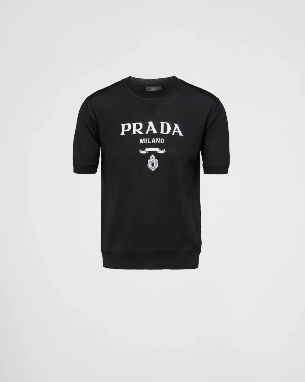 Hombre Prada TEJIDOS DE PUNTO^Jersey De Cuello Redondo De Lana Superfina