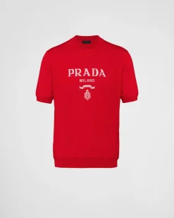 Hombre Prada TEJIDOS DE PUNTO^Jersey De Cuello Redondo De Lana Superfina